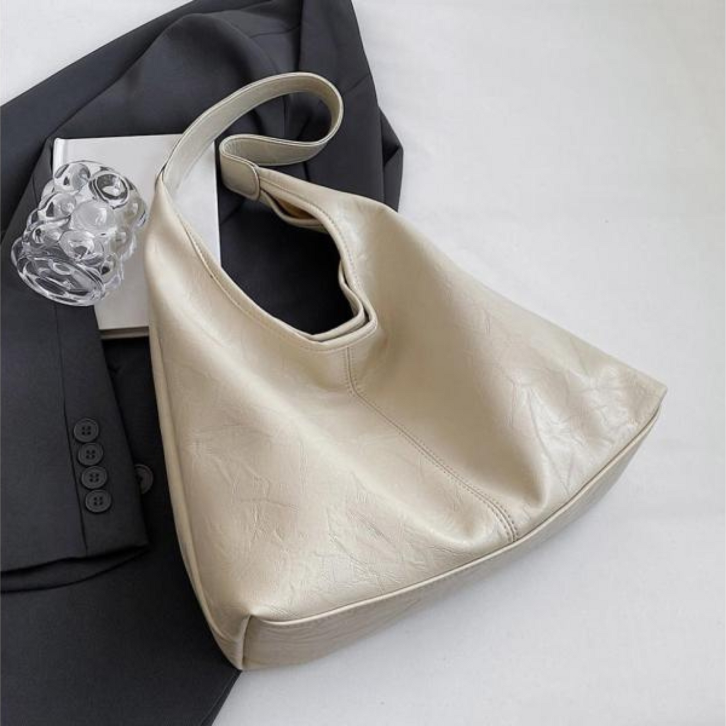 Hobo Bag - Everyday - Vegan Leather - Shoulder Bag - Leatherette Handbag-Fashion Nora