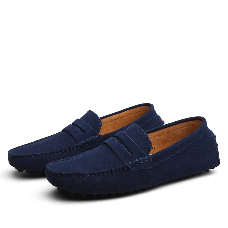 Italian Men's Fashion Casual Suede Loafers For Men-Fashion Nora