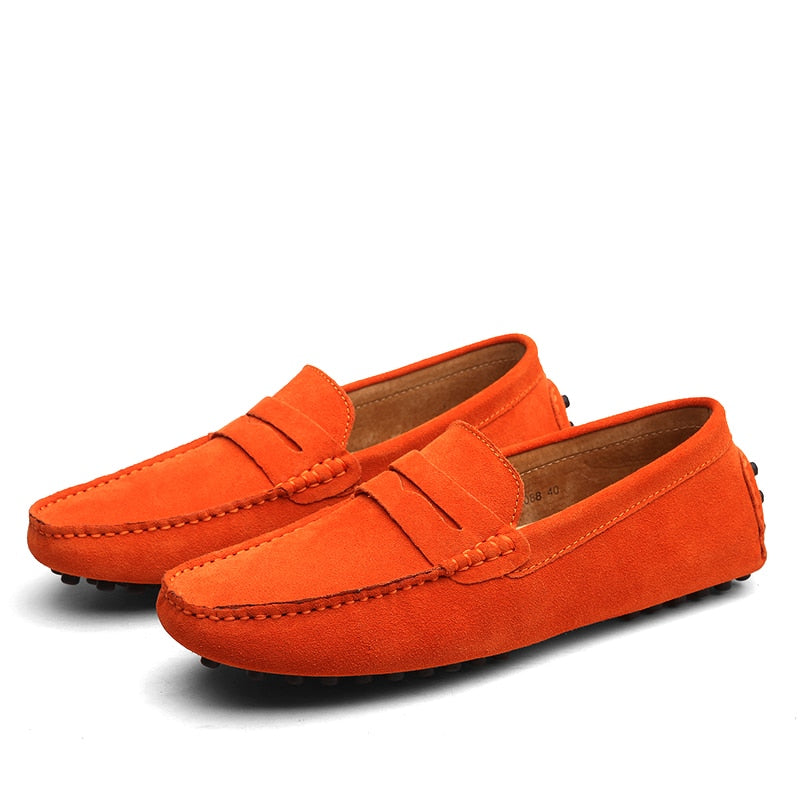 Italian Men's Fashion Casual Suede Loafers For Men-Fashion Nora