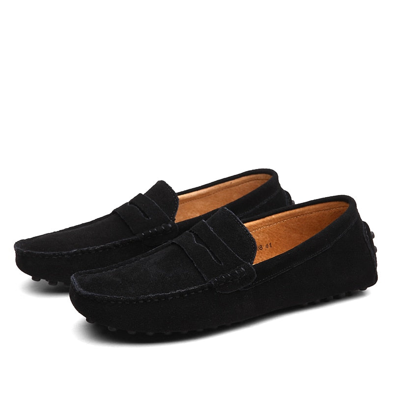 Italian Men's Fashion Casual Suede Loafers For Men-Fashion Nora