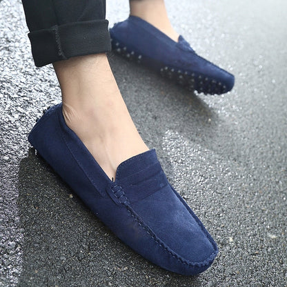 Italian Men's Fashion Casual Suede Loafers For Men-Fashion Nora