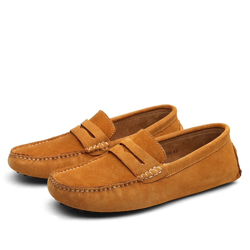 Italian Men's Fashion Casual Suede Loafers For Men-Fashion Nora