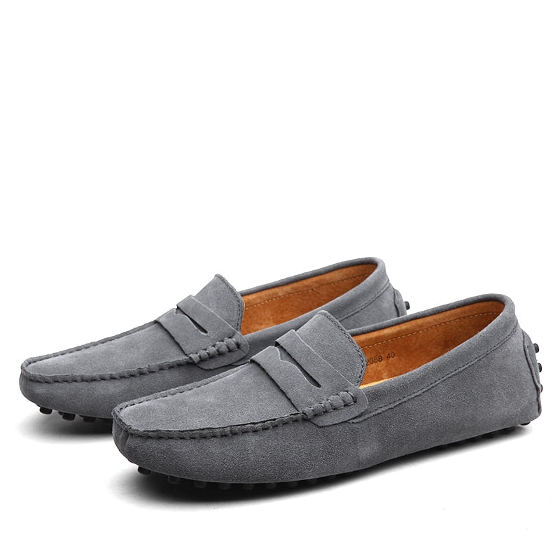 Italian Men's Fashion Casual Suede Loafers For Men-Fashion Nora