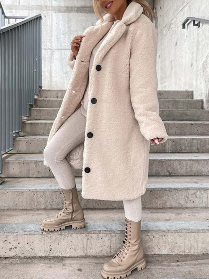 Jennifer Teddy Coat | Warm long teddy coat is the top trend in 2024-Fashion Nora