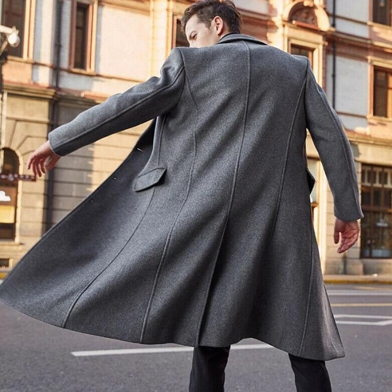 Long wool coat grey hotsell