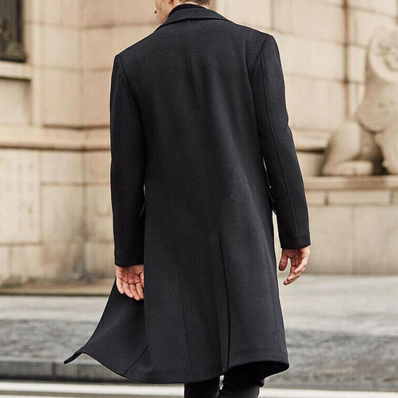 Jonah coat | Classic long wool coat for men for fall and winter-Fashion Nora