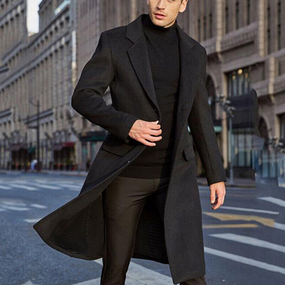 Jonah coat Classic long wool coat for men for fall and winter Fashion Nora
