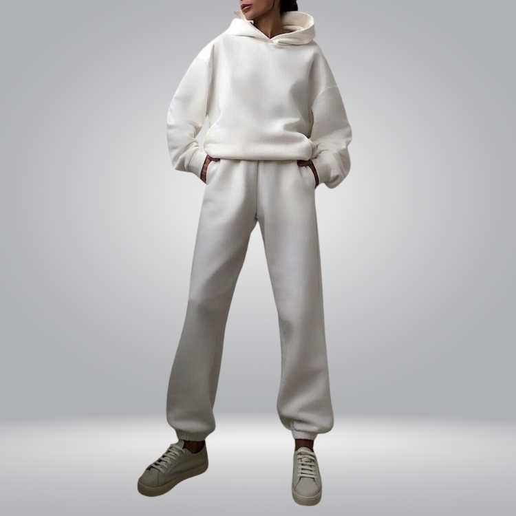 Josephine Tracksuit | Casual 2-piece hoodie & sweatpants set for women-Fashion Nora