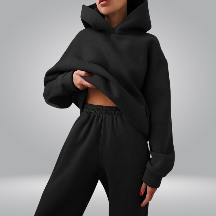 Josephine Tracksuit | Casual 2-piece hoodie & sweatpants set for women-Fashion Nora