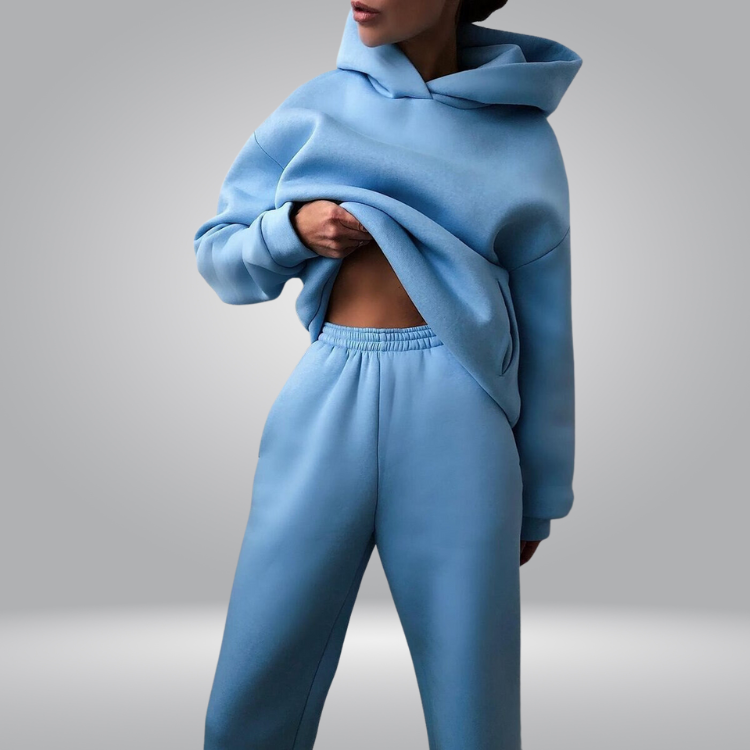 Josephine Tracksuit | Casual 2-piece hoodie & sweatpants set for women-Fashion Nora