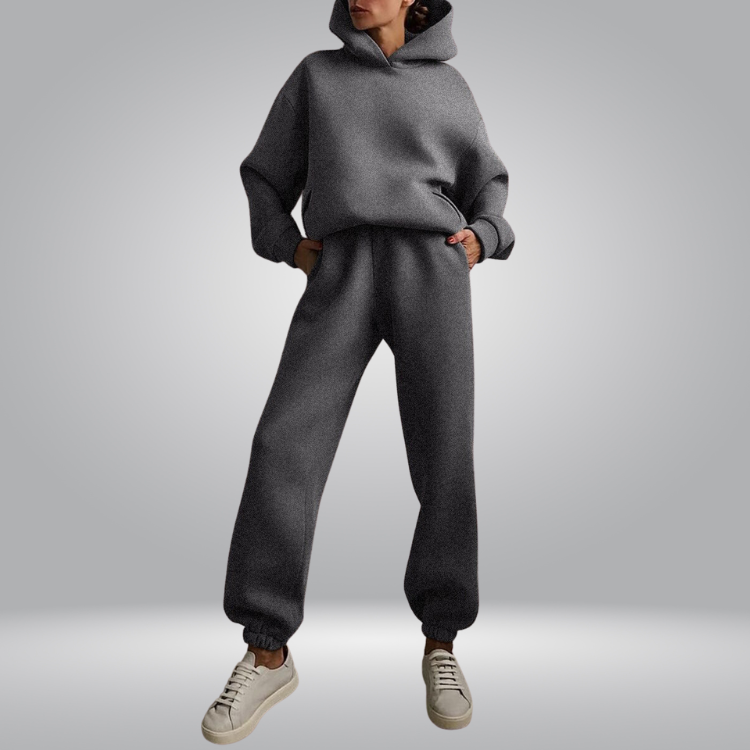 Josephine Tracksuit | Casual 2-piece hoodie & sweatpants set for women-Fashion Nora