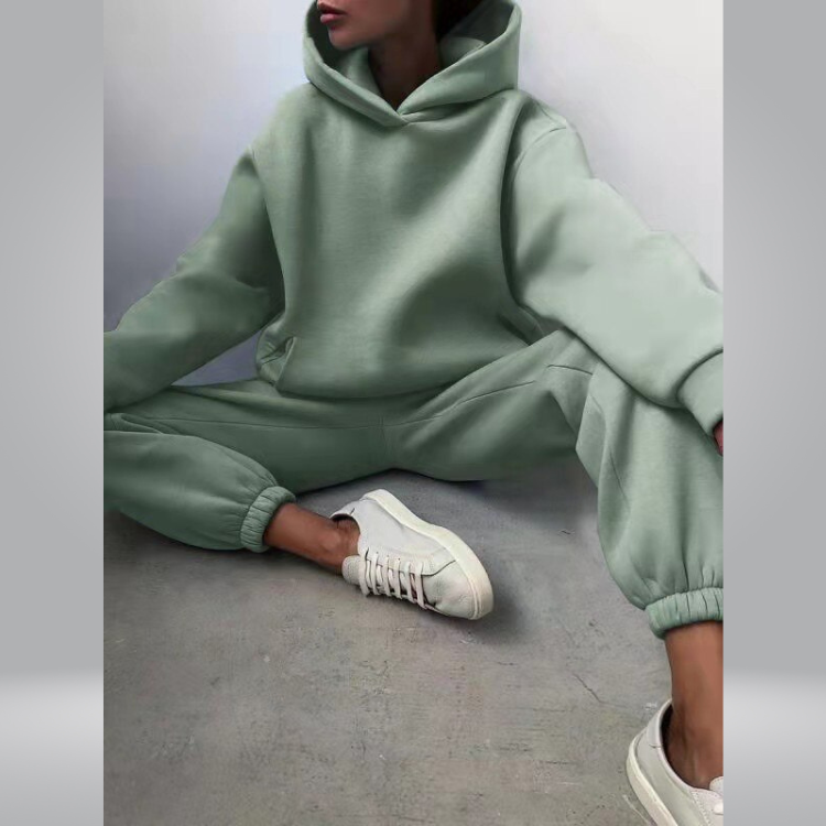 Josephine Tracksuit | Casual 2-piece hoodie & sweatpants set for women-Fashion Nora