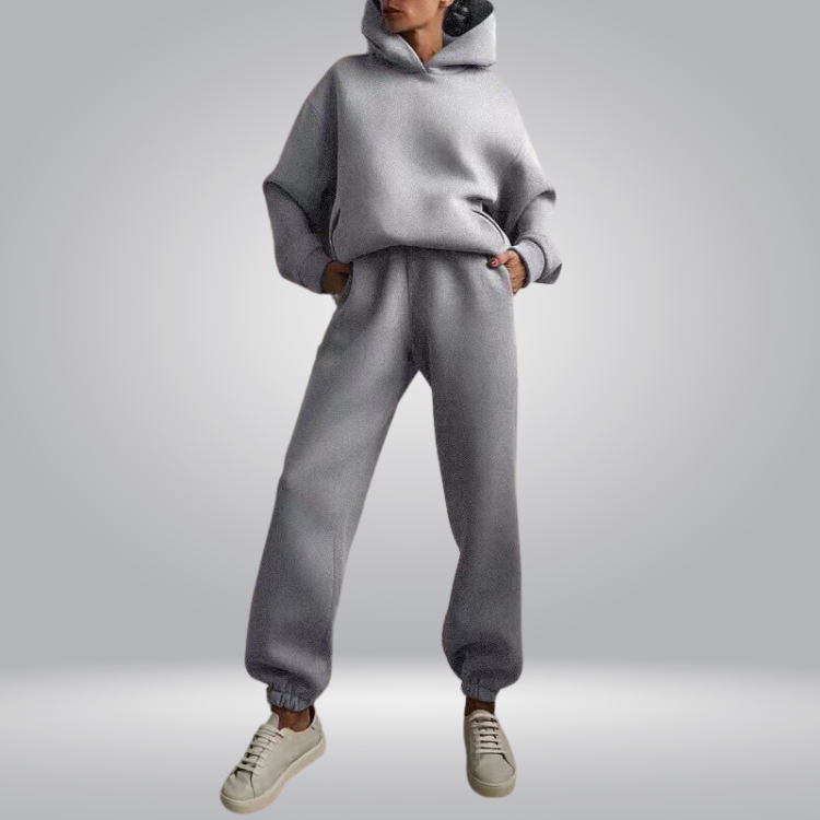 Josephine Tracksuit | Casual 2-piece hoodie & sweatpants set for women-Fashion Nora