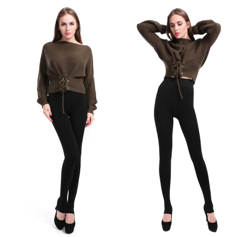 Juliet Winter Leggings | Warm high-waisted leggings for women-Fashion Nora