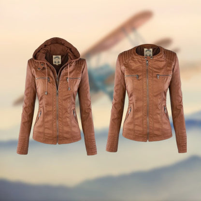 Karolina Jacket | The stylish and unique leather jacket-Fashion Nora