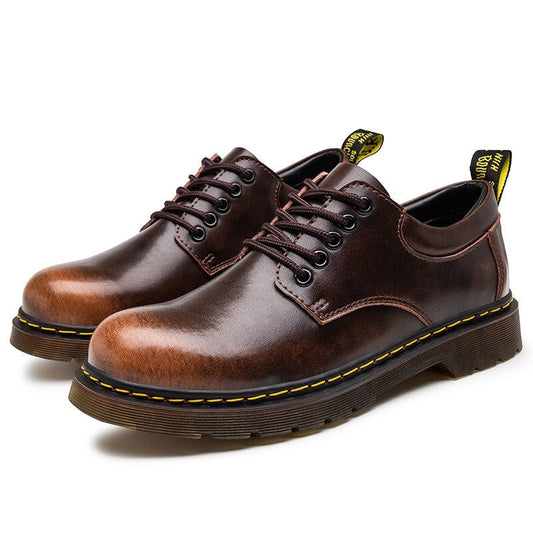 Leather Shoes - Lace Up - Comfortable - Oxford Shoes - Men's Boots-Fashion Nora