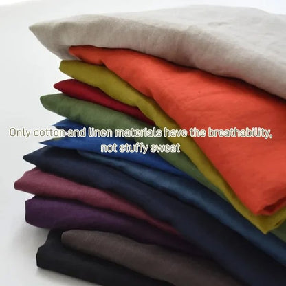 Linen Blouse | Half Sleeve | Loose Fit | Button-Up Blouse | Linen Shirts Women-Fashion Nora