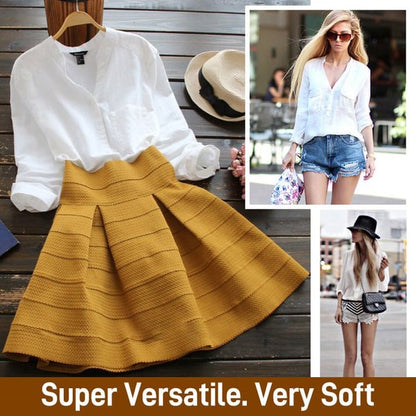 Linen Blouse | Half Sleeve | Loose Fit | Button-Up Blouse | Linen Shirts Women-Fashion Nora