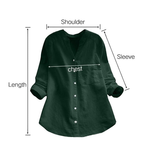 Linen Blouse | Half Sleeve | Loose Fit | Button-Up Blouse | Linen Shirts Women-Fashion Nora