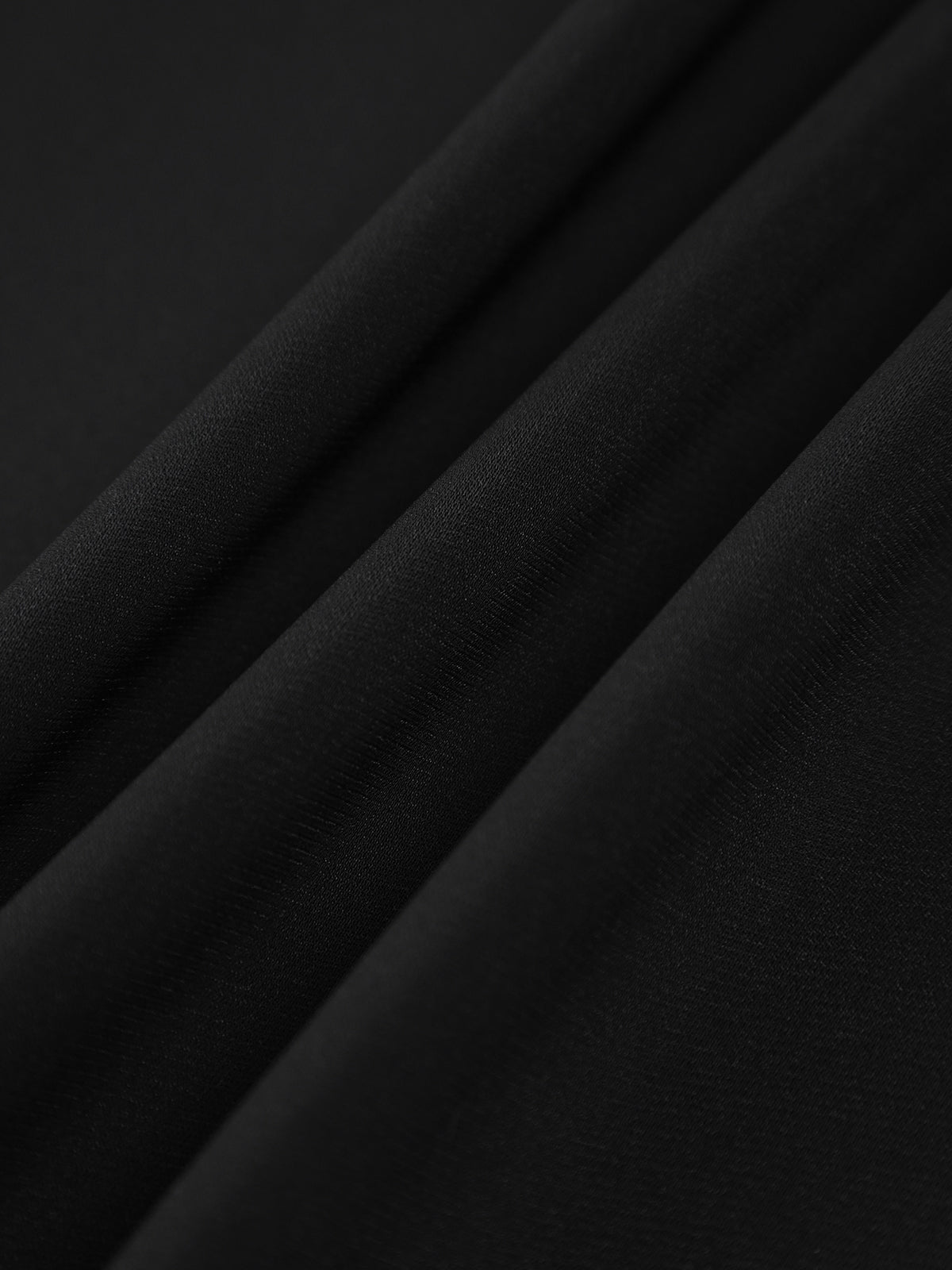 Long Sleeve Dress | Black | Deep V-Neck | Pleated Dress | Mini Dress-Fashion Nora