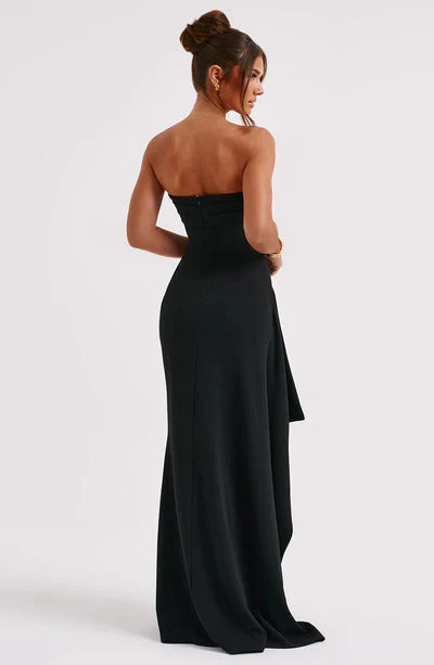 Maxi Dress | Bodycon | Slit | Strapless Dress | Evening Dress-Fashion Nora