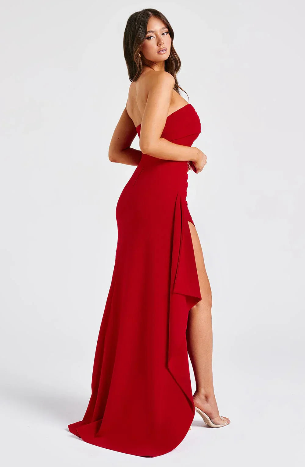 Maxi Dress | Bodycon | Slit | Strapless Dress | Evening Dress-Fashion Nora