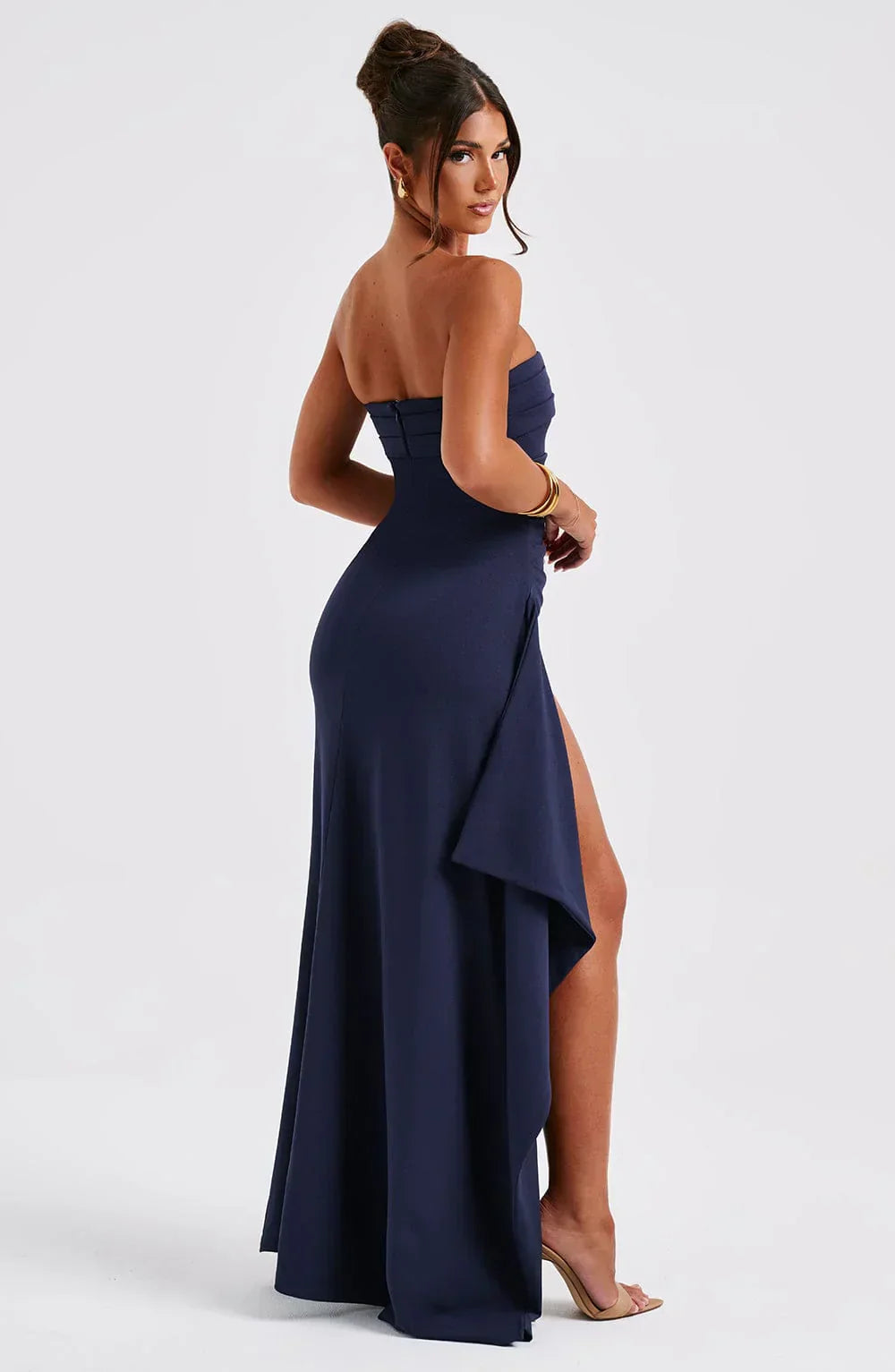 Maxi Dress | Bodycon | Slit | Strapless Dress | Evening Dress-Fashion Nora