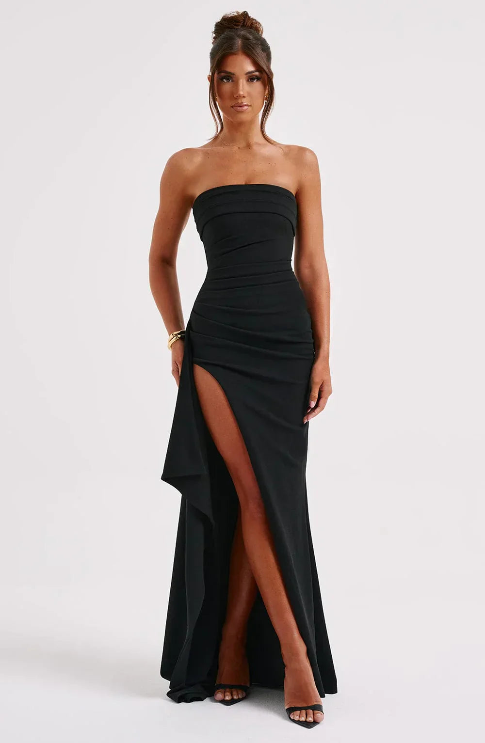 Maxi Dress | Bodycon | Slit | Strapless Dress | Evening Dress-Fashion Nora