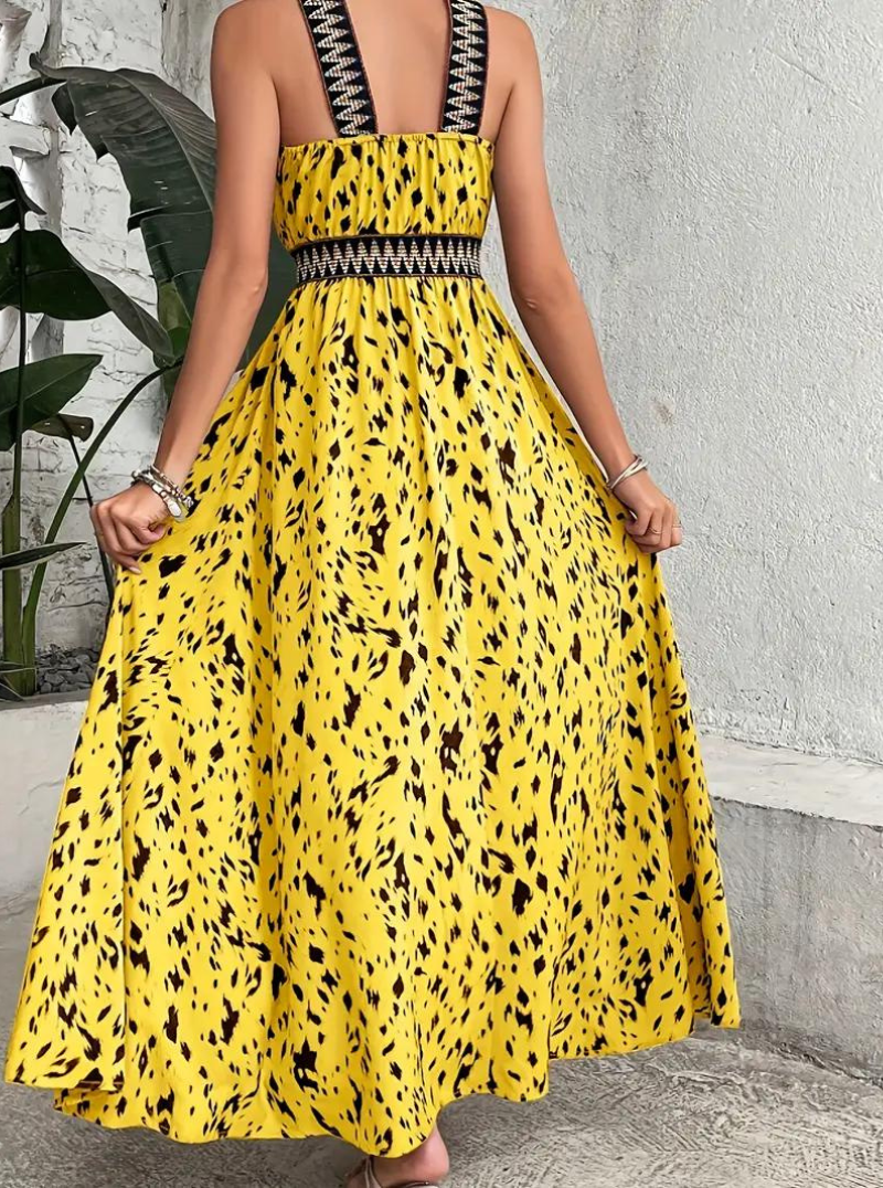 Maxi Dress, Halterneck, Boho Style, Summer Dress, Long Dresses-Fashion Nora