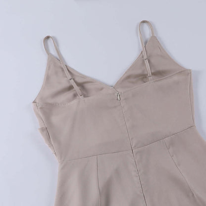 Maxi Dress | V-Neck | Slit | Elegant Dress | Party Dress-Fashion Nora