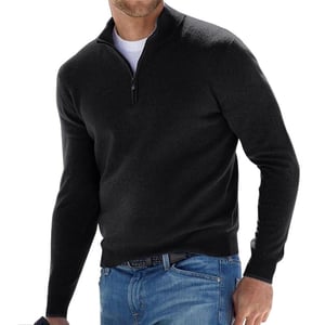 Men's zip-up sweater - Warm and cozy-Fashion Nora