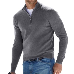 Men's zip-up sweater - Warm and cozy-Fashion Nora