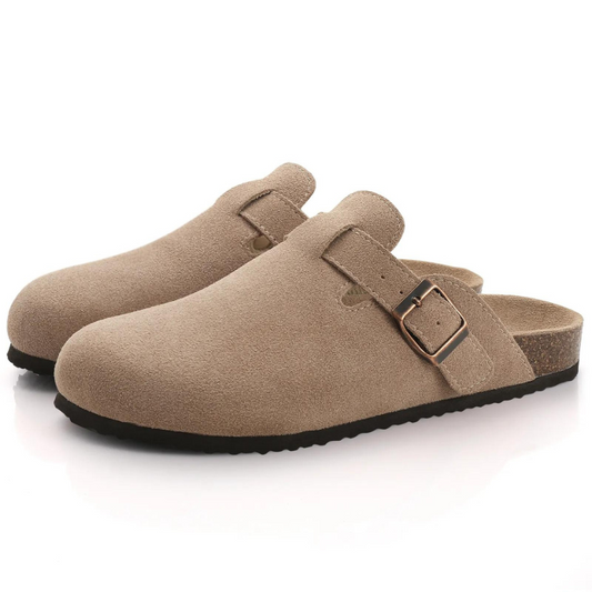 Mule Slippers - Women's Suede Slip-On - Orthopedic Summer Shoes-Fashion Nora