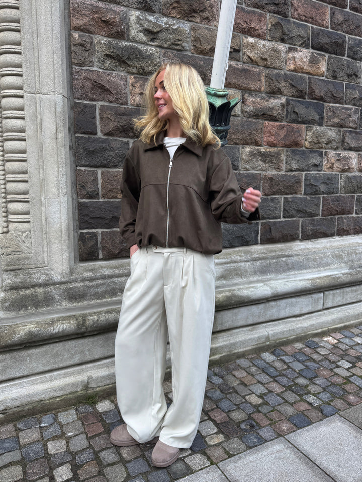 Nora Pants - Foam White-Fashion Nora