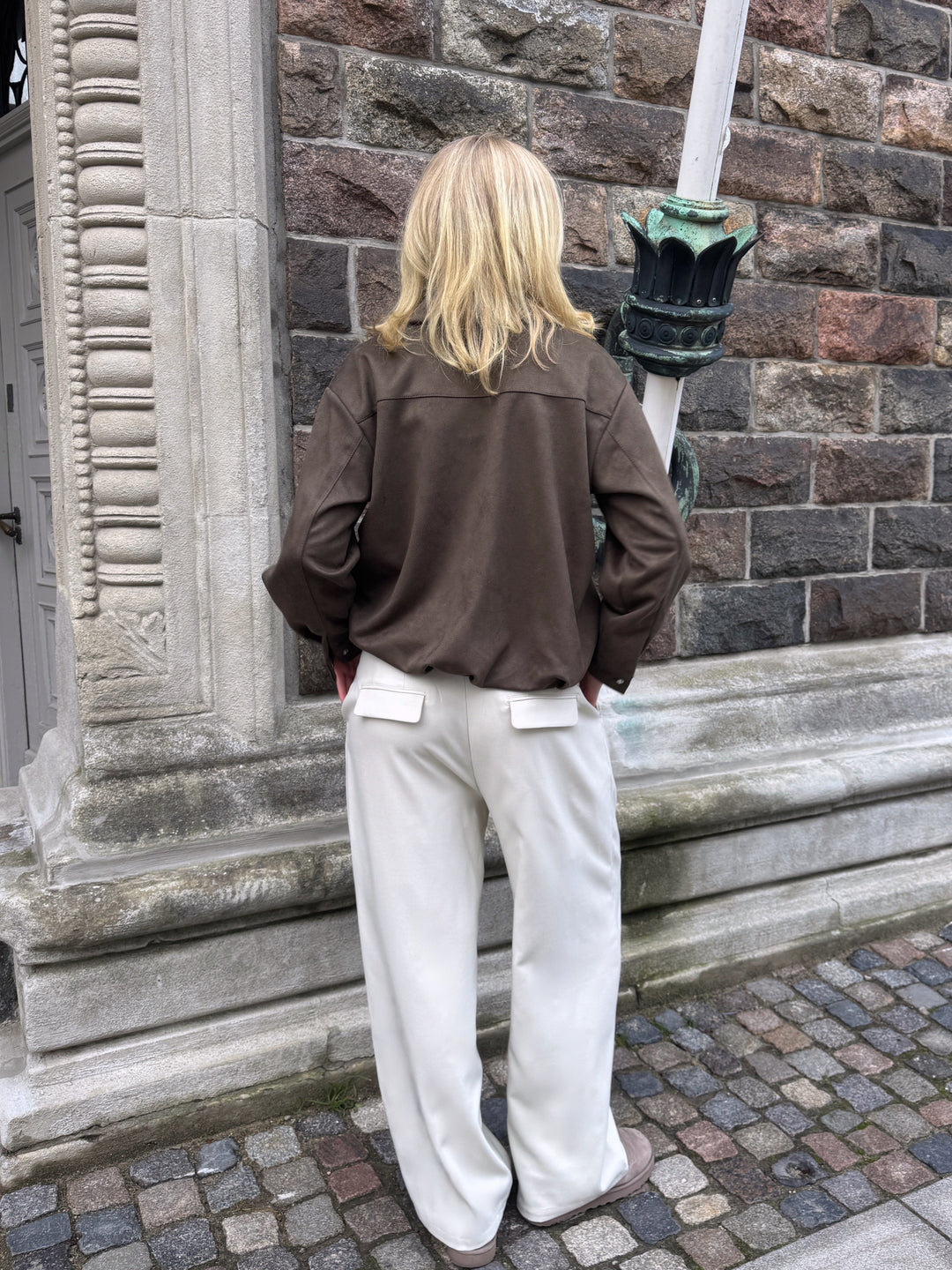 Nora Pants - Foam White-Fashion Nora