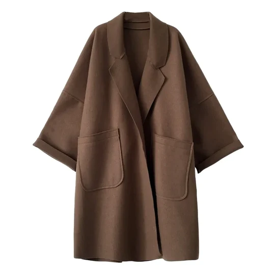 Oversized Cardigan | Open Front | Pockets | Long Cardigan | Women's Coatigan-Fashion Nora