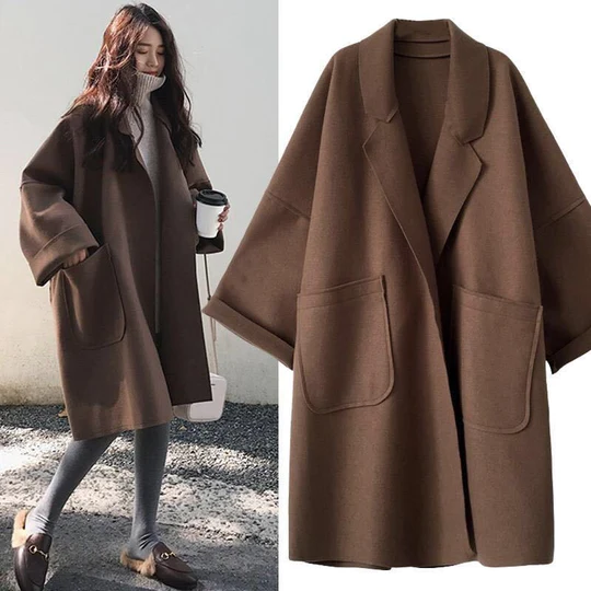 Oversized Cardigan | Open Front | Pockets | Long Cardigan | Women's Coatigan-Fashion Nora