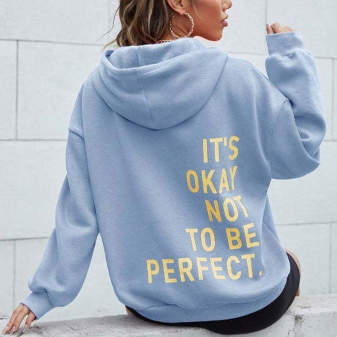 Oversized Hoodie | Comfy | Loose Fit | Text Hoodie | Women's Hoodie-Fashion Nora