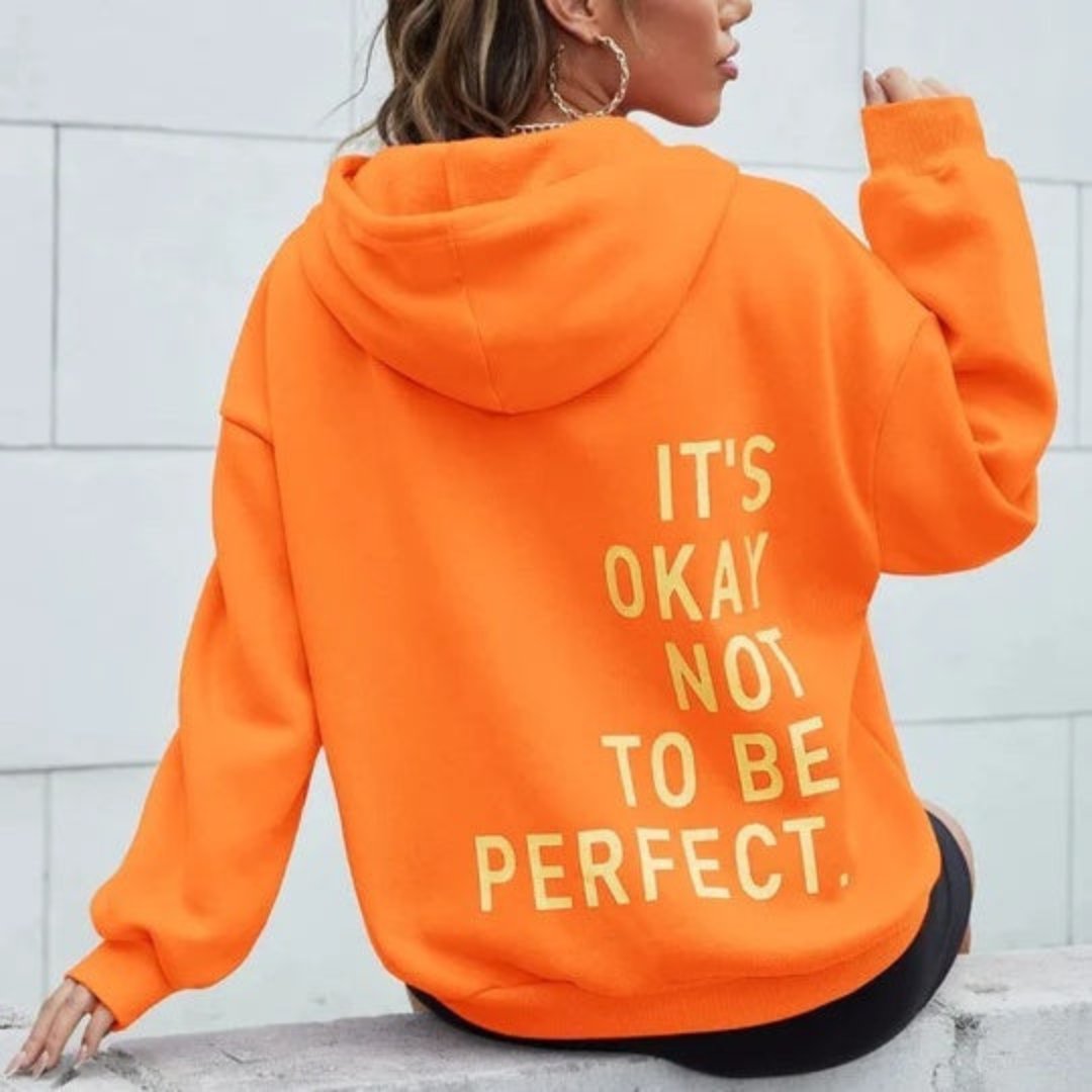 Oversized Hoodie | Comfy | Loose Fit | Text Hoodie | Women's Hoodie-Fashion Nora