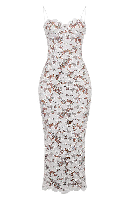 Pearl Blossom Maxi Dress-Fashion Nora