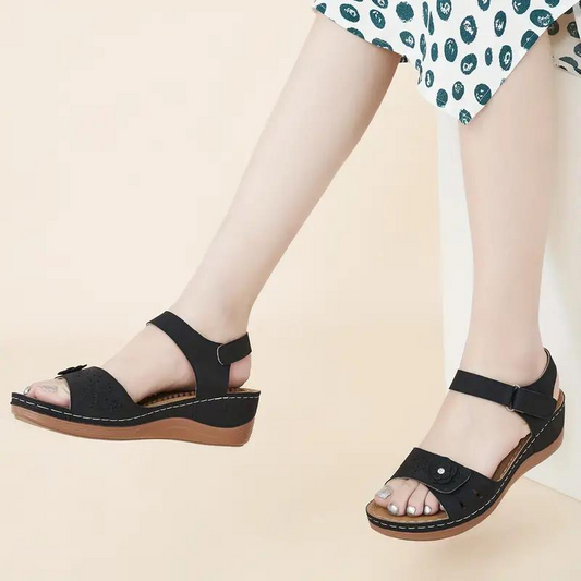 Platform Sandals, Open Toe, Comfortable, Summer Shoes, Women's Shoes-Fashion Nora