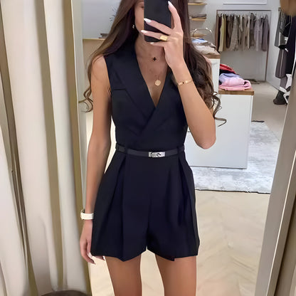 Playsuit | Sleeveless | Summer | Formal Jumpsuit | Women's Clothing-Fashion Nora