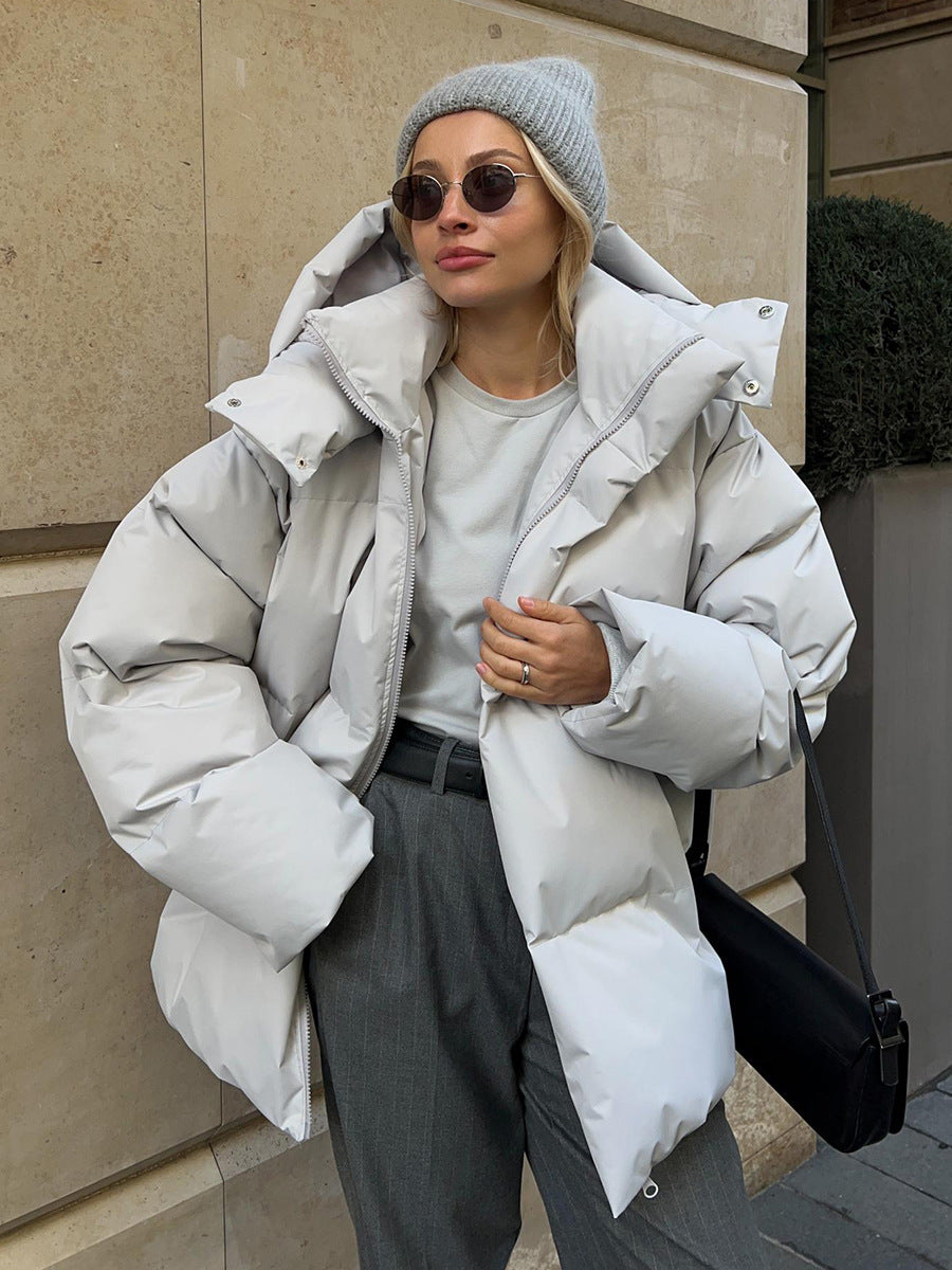 Puffer Jacket - Hooded - Warm - Padded Jacket - Women's Winter Jacket-Fashion Nora