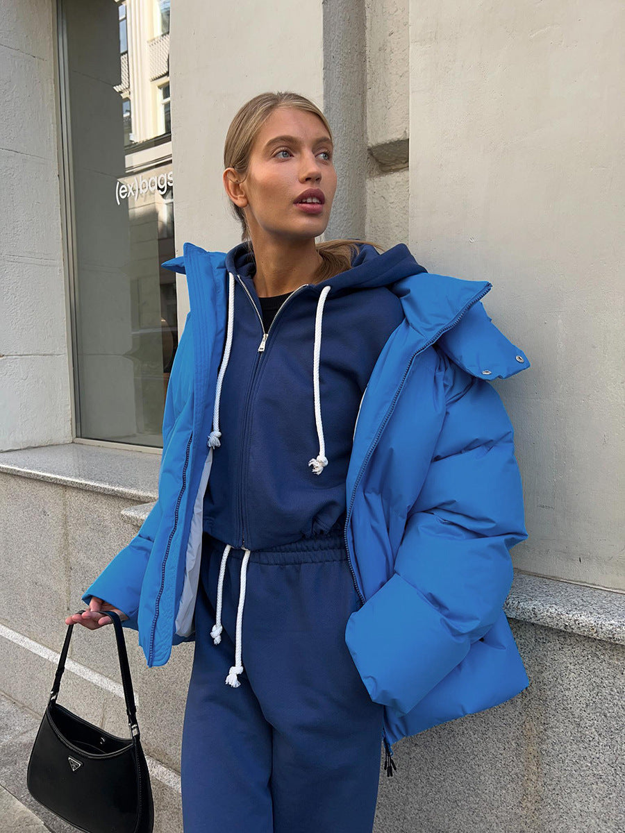 Puffer Jacket - Hooded - Warm - Padded Jacket - Women's Winter Jacket-Fashion Nora