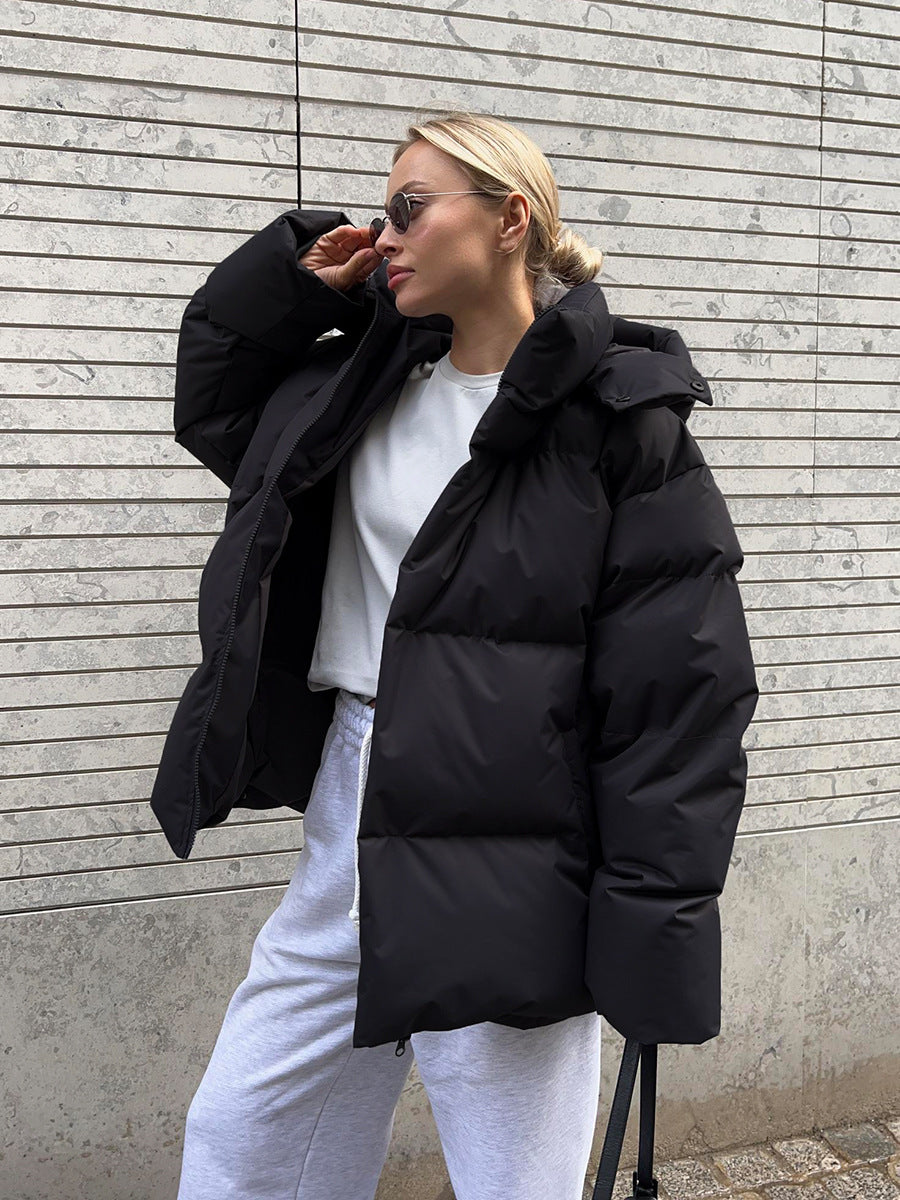 Puffer Jacket - Hooded - Warm - Padded Jacket - Women's Winter Jacket-Fashion Nora