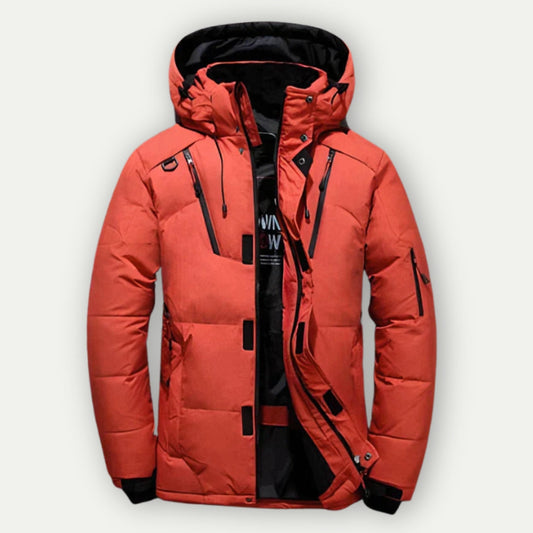 Puffer Jacket - Men's Hooded Zip Up Down Winter Jacket-Fashion Nora