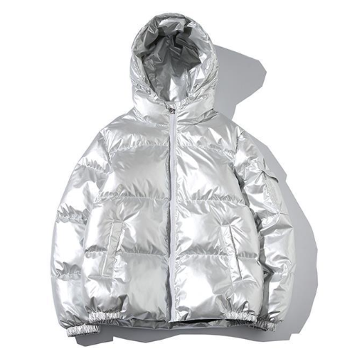 Puffer Jacket - Shiny - Hooded - Padded Jacket - Men's Winter Jacket-Fashion Nora