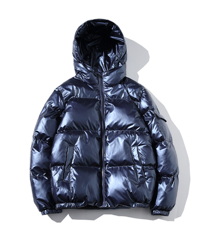 Puffer Jacket - Shiny - Hooded - Padded Jacket - Men's Winter Jacket-Fashion Nora