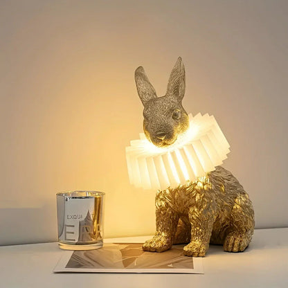 RabbitGleam - Artistic modern rabbit table lamp-Fashion Nora