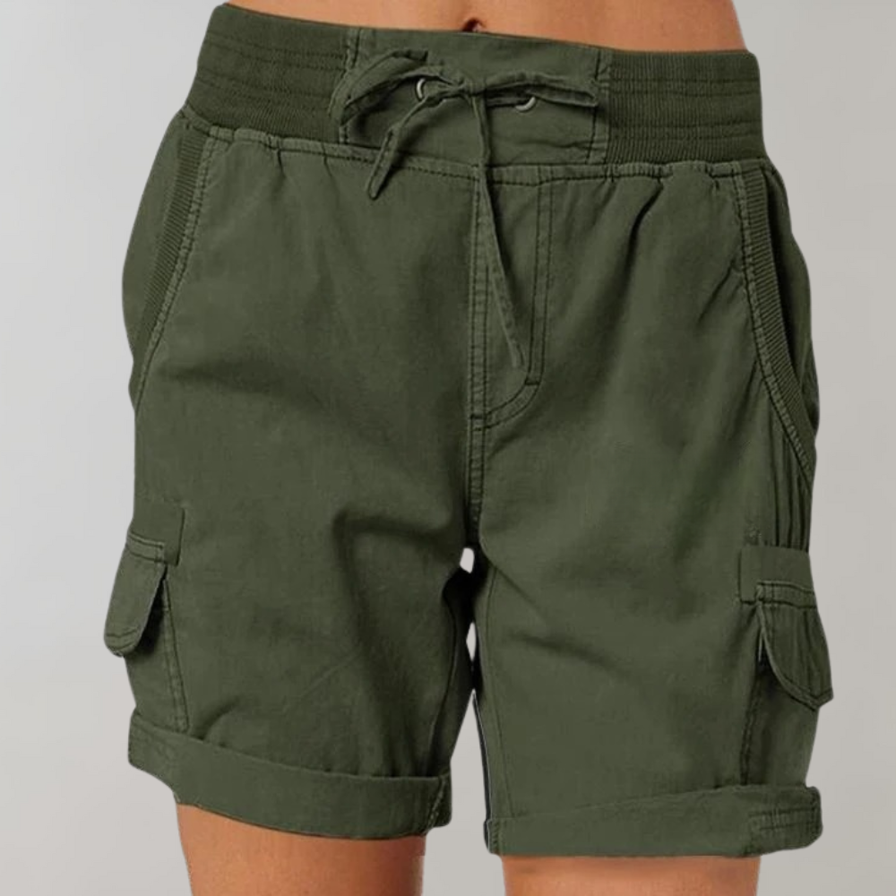 SERAPHINE | Elevated high-waisted shorts for women-Fashion Nora